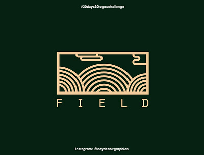 "Field" logo. 30 days 30 logos challenge. 18th of September design flat icon illustration illustrator logo logo creative logo creator logo design logo designer logo inspiration logo inspirations logodesign logotype vector