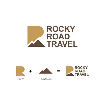 Rocky Road Travel Logo Design Concept brand brand design design design art flat icon logo logodesign logos logotype minimal travel