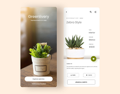 Greenlivery Plants Delivery - UI/UX Mobile App Design mobile app mobile app design mobile ui ui design uidesign uiux