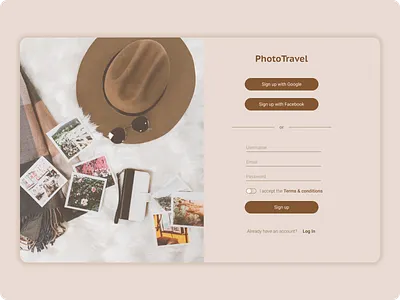 DailyUI №1 - Sign Up page daily ui dailyui design figma minimal sign up signup ui ui design uidesign ux web