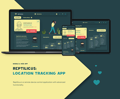 UI/UX Design for a tracking app (web & mobile app) app application design figma illustration location app location tracking parental control remote control tracking tracking app tracking system ui ux