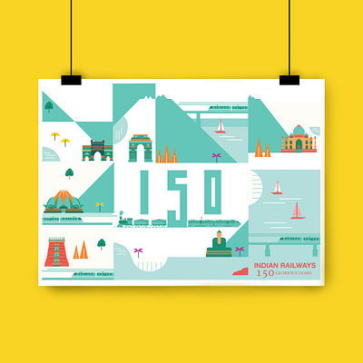 illustrated poster branding design graphic graphic design illustration illustrator minimal ui vector web