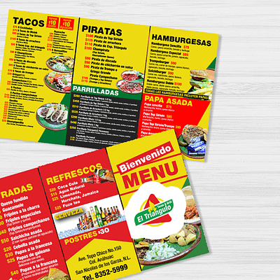 Restaurante El Triangulo branding design