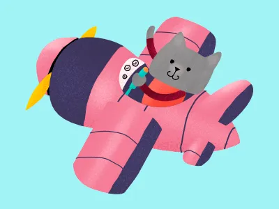 pilot cat dribble affinity affinitydesigner affinityphoto catlover character character design digital illustration illustration pencildog pilot pilot interactive pilots planes