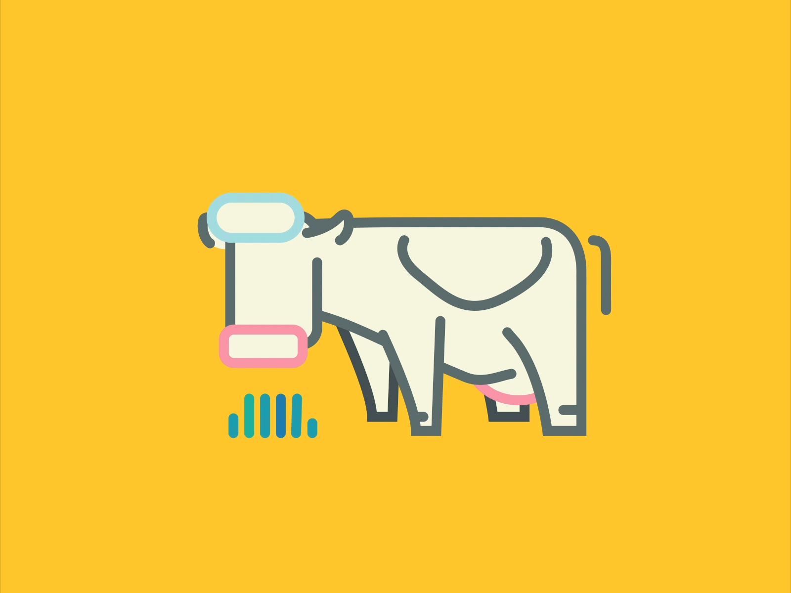 Chew, Chew, Chew aftereffects animation cow illustration illustration digital