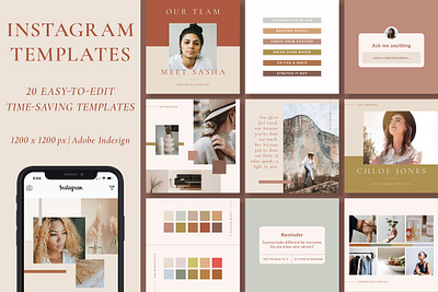 Instagram Templates | Customizable branding creative design digital art elegant instagram instagram banner instagram post instagram stories instagram stories pack instagram stories template instagram template instagram templates modern posts professional social media social media pack social media template stories