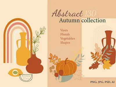 Abstract Autumn Collection abstract abstract art abstract design abstraction autumn background collection design greeting card illustration logo magazine packaging pages poster posters social media social media template vector wall art
