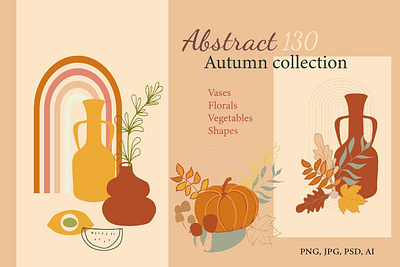 Abstract Autumn Collection abstract abstract art abstract design abstraction autumn background collection design greeting card illustration logo magazine packaging pages poster posters social media social media template vector wall art