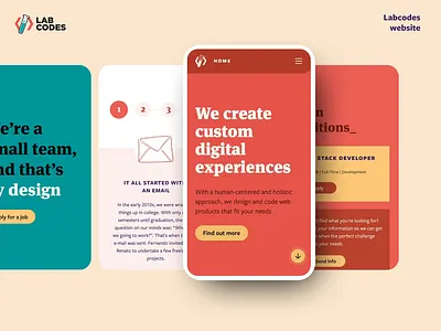 Mobile interaction | Labcodes website branding button homepage interaction software studio ui ui ux uiux ux webdesign website