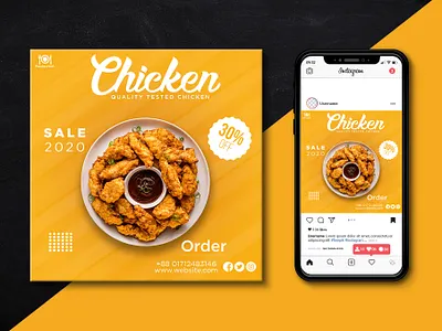 Social Media Flyer (Restaurant Flyer) chicken flyer flyer flyer design food flyer restaurant flyer social media flyer