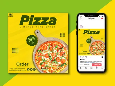 Social Media Flyer (Restaurant Flyer) flyer flyer design flyer template food flyer pizza flyer restaurant flyer social media flyer