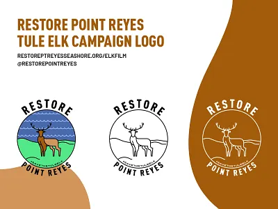 Restore Point Reyes animal welfare campaign conservation illustrator instagram logo national park photoshop social media