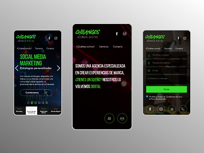 Web Design | Chilangos brand identity branding design landing landing page landing page design ui ui design uidesign uiux web web design web designer webdesign