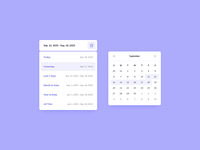 Day 1185 Date Picker UI Design