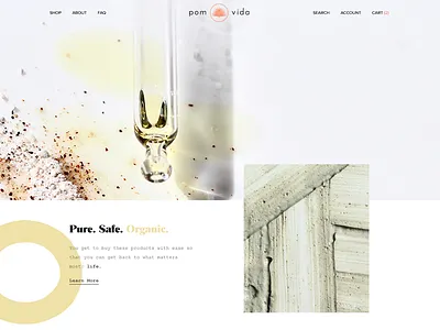 Pom Vida Shopify Design + Development branding agency natural cosmetics shopify shopify store skincare web design web design agency