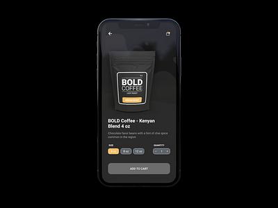 Coffee App Mockup adobexd dailyui design product design ui ui design ux