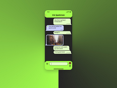 Direct Messaging App app dailyui dailyuichallenge design minimal mobile app mobile ui ui uidesign uiux web