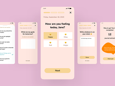 Journaling design journaling mobiledesign ui ux xddailychallenge