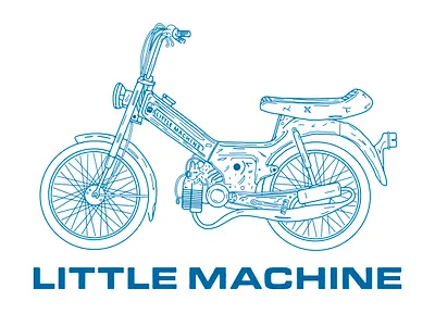 Moped Illustration beer blueprint brewery brewing colorado diagram drawing illustration line drawing line work linework moped motorcycle procreate scooter technical drawing vintage