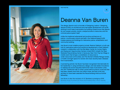 Black in Design Conference • Speaker Page website design
