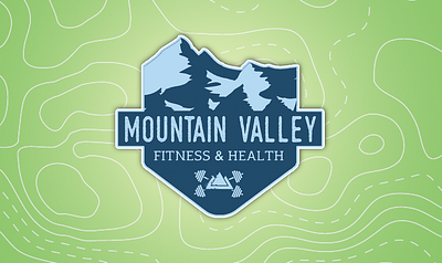 Mountain Valley Fitness & Health Facebook Cover Design branding design graphic design logo logo design typography web