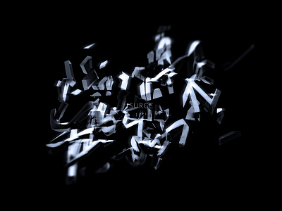 Shattered, surge. 3d 3d art abstract branding design digital art idenity