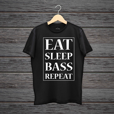 Eat Sleep Bass Repeat black tshirt brand concept design music musician t shirt tees teeshirt tshirt tshirt design tshirtdesign tshirtdesigner typography