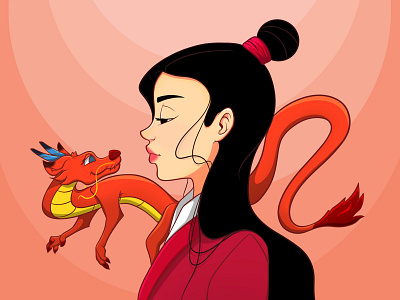 Mulan | Mushu disney illustration mulan mushu