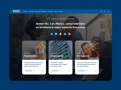 Web design | SOC Asesores branding design landing landing page landing page design landingpage mobile mobile design ui ui ux ui design uidesign web web design webdesign website website design