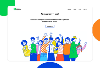 Careers page Illustration careers page character design dailyillustration design illustraion outline ui ui ux webdesign