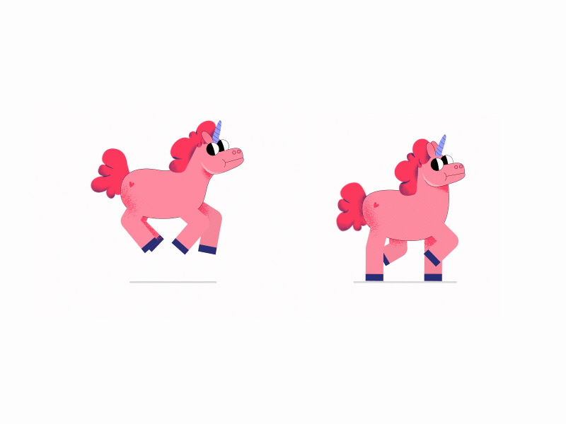 Unicorn Chasing adobe aftereffect daily dailypractice illustration motion motiondesignschool practice