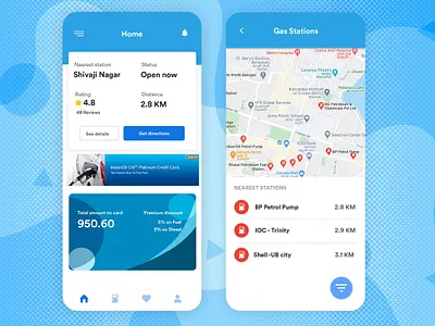 Gas and Petrol Pump App android app app app designing app development appdesign b2cinfosolutions branding covid19 gasapp