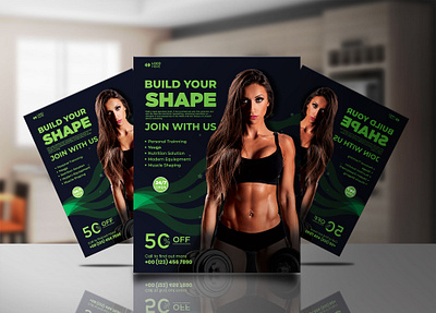 Fitness Awesome Flyer design Template banner ad banner design corporate corporate design corporate flyer design fitness center fitness club fitness flyer flyer flyer design flyer designs flyer template flyers gym flyer illustration logo design marketing marketing agency marketplace