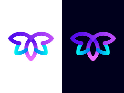 Modern Butterfly Logo app icon brand brand identity branding branding design butterfly butterfly logo design gradient design gradient logo graphic design logo logo design modern logo