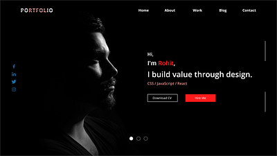 UI Portfolio adobe xd adobexd design landing design landing page landing page design landingpage porfolio portfolio design portfolio page portfolio site potfolio uidesign