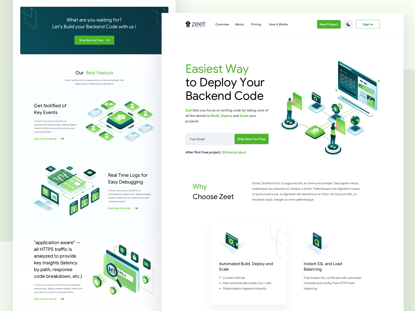 Example of Responsive Landingpage Design