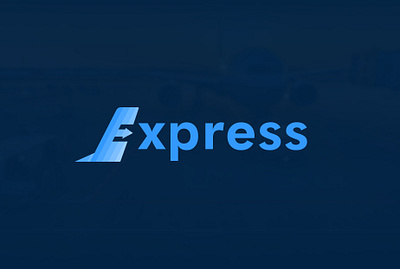 express vs 2 air cargo airplane branding cargo logo design express flat graphic design icon illustrator logo minimal typography vector