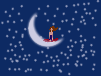 dreaming woman 01 illustration sky woman