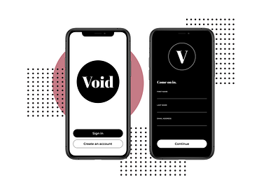 Daily UI :: 001 - Sign Up challenge daily 100 challenge dailyui dailyui 001 dailyuichallenge ui void