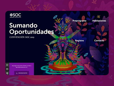 Web design | Convención SOC 2019 art design art landing landing design landing page landing page design landingpage ui ui ux ui design web webdesign website website design