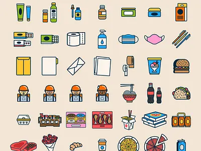 Iconos para Ubii Go II diseño flat iconos icons illustration ilustración ui ux vector venezuela