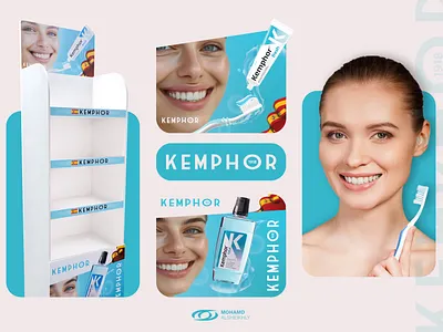Design Vitrine for Toothpaste from Kemphor branding graphic design