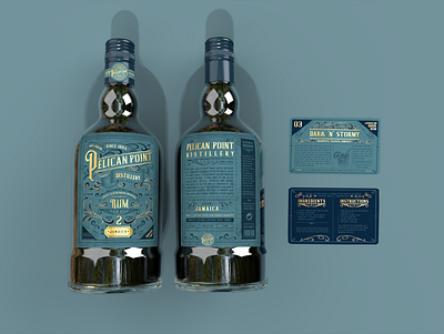 Pelican Point Distillery branding design graphic design logo design packaging