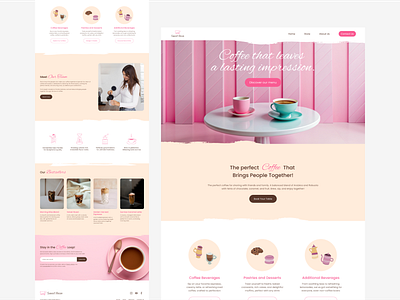 SweetBean – A Delightful Coffee Experience cafevibes coffeeshop ecommerce ui ux webdesign