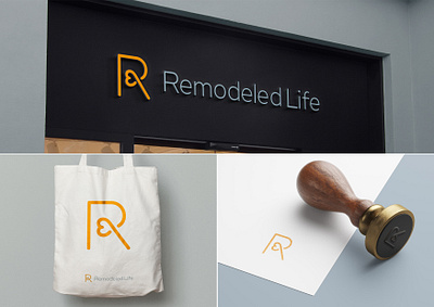 Remodeled Life brand branding doctor heart icon life logo mark r remodel therapy