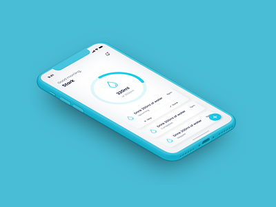 Water Tracker App Design app app design appdesign behance branding dailyui flat design flat ui minimal stark trent ui ui inspiration uiux user interface design ux designer uxui water tracker