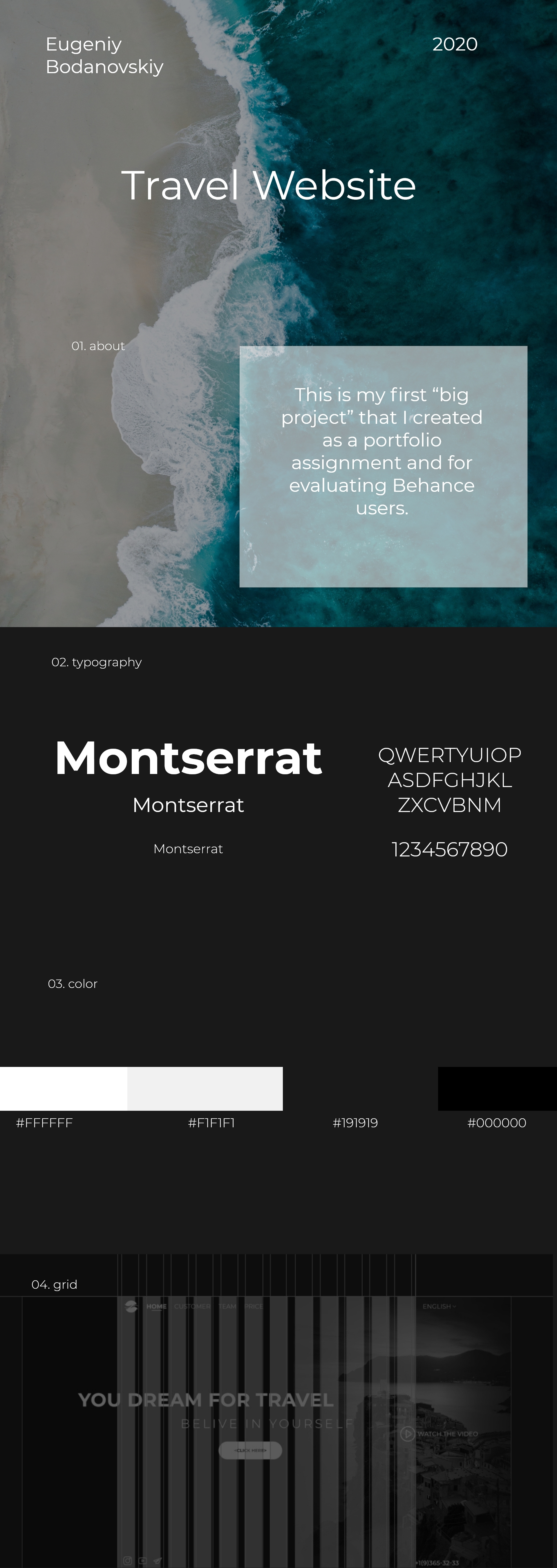 Example of Travel website - ui/ux