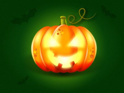 Halloween Pumpkin creepy design dribbbleweeklywarmup halloween holiday illustration pumpkin rat scary shine vector