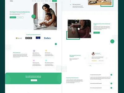 School landing page design education website educational landing page landing page design school website ui ux web