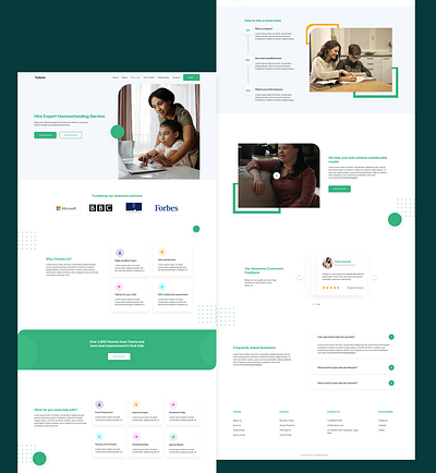 School landing page design education website educational landing page landing page design school website ui ux web